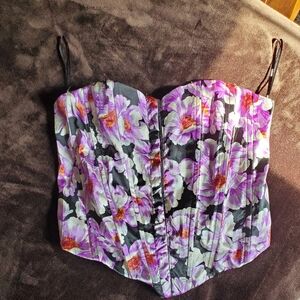 🌸🌷 Floral F21 Corset Top